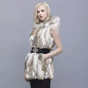 MWFur Hiver Mode Lapin <span class=keywords><strong>Fourrure</strong></span> <span class=keywords><strong>Gilet</strong></span> <span class=keywords><strong>Sans</strong></span> Manches <span class=keywords><strong>Gilet</strong></span> À Capuche Hiver Naturel <span class=keywords><strong>Fourrure</strong></span> <span class=keywords><strong>Gilet</strong></span> <span class=keywords><strong>Grande</strong></span> <span class=keywords><strong>Taille</strong></span> Femmes - Product Image 5