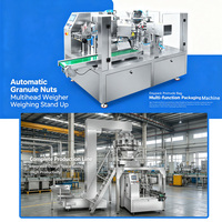 Machine d'emballage rotative pour sachets préformés avec peseuse multi-têtes pour l'emballage automatique de cacahuètes, noix, snacks et granulés