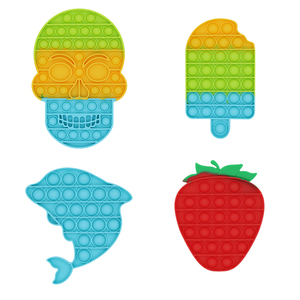 Benutzer definierte Silikon Pop Pop Weihnachten Zappeln Spielzeug Push Bubble Popper Zappeln Spielzeug Squeeze Sensory Pop it Zappeln Spielzeug für Kinder - Product Image 6