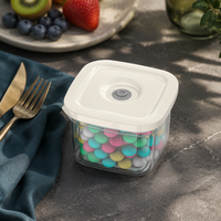 Réservoir de stockage sous vide de qualité alimentaire pour la cuisine Couvercle de pot de grains de café en silicone Préservation de la fraîcheur Scellé sous vide pour garder la fraîcheur plus longtemps
