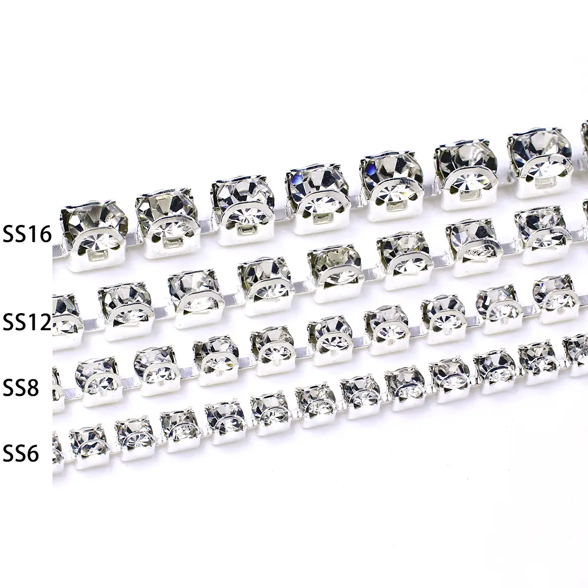 Topa AAA grade kristall trimmen messing D form Square basis 2.5 MM SS8 Crystal Rhinestone cupchian für kleidung