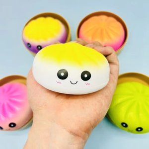 Juguete Antiestrés de Peluche Suave con Forma de Bollo, Juguete Sensorial de Rebote Lento para Aliviar el Estrés y la Ansiedad, para Niños y Adultos - Product Image 5