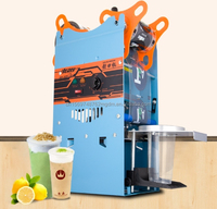 Machine semi-automatique manuelle et électrique de scellage de tasse de diamètre de tasse de 90/95mm avec la technologie de chauffage pour le thé au lait de bulle
