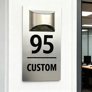 Solar LED House Number Sign Custom Address Plaque with IP65 Waterproof for Outdoor <b>Lighting</b> and Buildings - Product Image 4