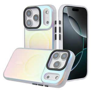 Ốp điện thoại <span class=keywords><strong>iPhone</strong></span> 17 cao cấp, tùy chỉnh, chất liệu TPU, thiết kế laser nhiều màu, công nghệ IMD mờ, nam châm, chức năng bảo vệ, tự làm - Product Image 1