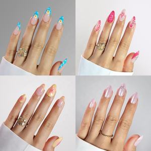 <span class=keywords><strong>Gel</strong></span> suave personalizado <span class=keywords><strong>verano</strong></span> Prensa en <span class=keywords><strong>uñas</strong></span> impresión flor mujeres elegantes Etiqueta Privada Faux Ongles diseño <span class=keywords><strong>uñas</strong></span> postizas - Product Image 4