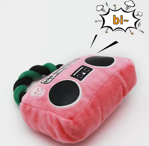 Wholesale Luxury Durable Interactive Squeaky Pet Chew Toys Hot Dog Radio Cell Phone <b>Plush</b> Dog Toys - Product Image 2