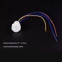 Pinkuo Commutateur de détection infrarouge du corps humain, contrôleur de détection intelligent à retard contrôlé par la lumière, lumière humaine sur sonde de détection