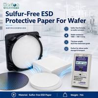 Papier antistatique blanc sans soufre 10^8 ~ 10^11Ω/sq, papier intercalaire ESD pour l'emballage des semi-conducteurs