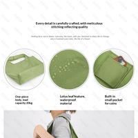 Sac de courses pliable imperméable en Oxford, sac fourre-tout réutilisable, logo personnalisé, grande capacité, sac à bandoulière écologique pour supermarché