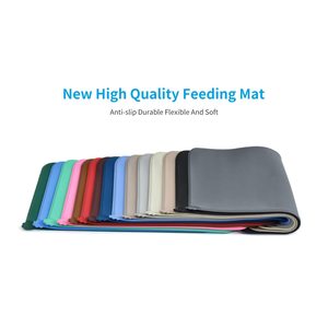 Silikon Hund Katze Schüssel Matte Antihaft-Futter <span class=keywords><strong>Pad</strong></span> Wasser kissen Wasserdicht Mehrere Farben Größen & Zweck 21 "* 15" Haustier Fütterung matte - Product Image 4