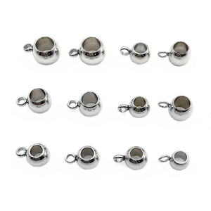 스테인리스 스틸 론델 비즈 걸이 링크 커넥터 루프 스페이서 비즈 참 펜던트 주얼리 제작 재료 - Product Image 6