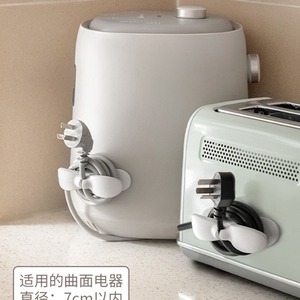 Kitchen Cord Winder TPR Cable Management For Appliances White And Black Durable - Product Image 2