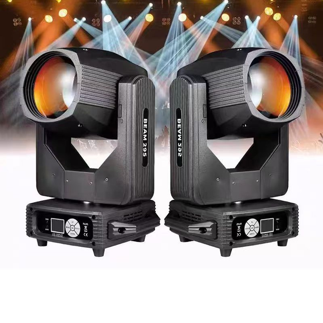Professional Stage Lighting Equipment Indoor Sharpy Beam 295W Moving Head Lights E27 Bulb IP33 DMX Control 6000K RGB HID DJ