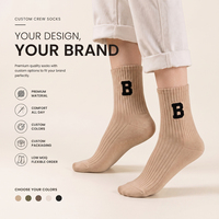 Chaussettes mi-mollet décontractées pour femmes avec logo personnalisé, douces, respirantes, à bout et talon renforcés, fabricant OEM en gros