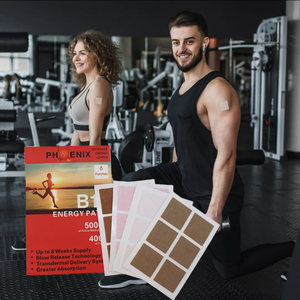 カスタマイズ可能なカラーで強力な粘着力、低刺激性のビタミン<span class=keywords><strong>B1</strong></span>、B2、B3、B12、B9配合の肩用ビタミンパッチ - Product Image 5