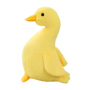 高品质4色柔软可爱枕头鸭子毛绒动物毛绒玩具可爱仿真鸭子娃娃家居装饰