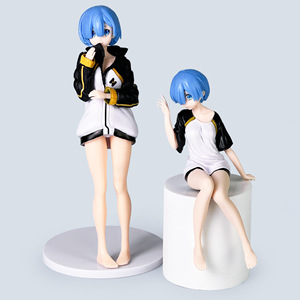 Figurine de Manga <span class=keywords><strong>Re</strong></span>:<span class=keywords><strong>Zero</strong></span> - Commencer une vie dans un autre monde, Rem et Ram, 16-22 cm, en PVC, pour collection ou cadeau - Product Image 1