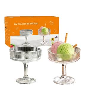 Gobelet en verre de luxe léger Crème glacée Cocktail Pudding Dessert Yogourt Coupe à vin-Outils pour gâteaux et cadeaux - Product Image 5