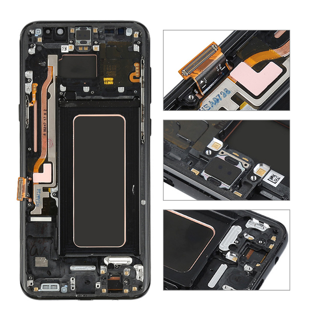 TFT LCD Screen Assembly With Touch Panel Frame Display Replacement Digitizer Incell Type for Samsung Galaxy S8 Plus G955F G955U