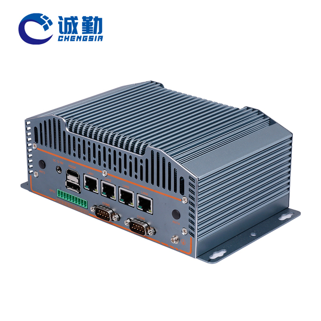 OEM 4 LAN 6Com Embedded Industrial Fanless Mini PC Case with 12th Gen N150 N100 N95 N200 N305 Cpus
