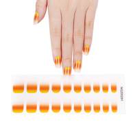 Autocollants pour ongles en gel semi-durci Huizi, personnalisés, bandes d'ongles en gel plus longues