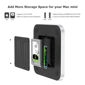Hub pour Mac <span class=keywords><strong>Mini</strong></span> M1/M2 2024 avec boîtier SSD M.2 10 Gbps HDMI 4K60HZ <span class=keywords><strong>DP</strong></span> Double Emplacement - Product Image 3