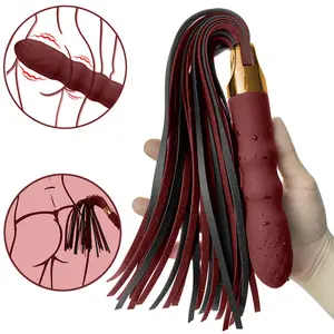 Potente Motor de frecuencias vibración látigo coqueteo juguete sexual consolador vibrador para BDSM esclavo azotes paletas juegos de rol