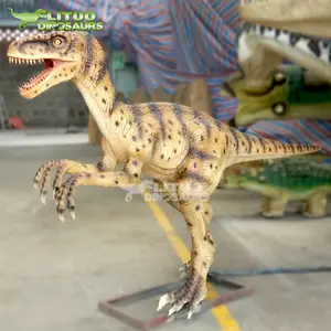 Vida-tamanho velociraptor dinossauro