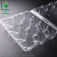 Boîte d'emballage OEM pliable jetable extra-jumbo à 12 compartiments, en blister PET transparent pour la protection et le stockage réfrigéré des œufs