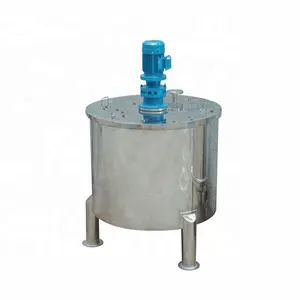 500L Stainless steel Tank with agitator homogenizer mixer Tank with jacket electric heating Stainless steel mixing Tank