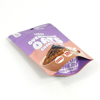 Sachet refermable mat à fermeture éclair personnalisé pour emballage de marque, idéal pour les protéines, les flocons d'avoine, les chocolats et les préparations pour boissons petit-déjeuner.