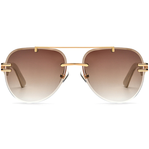 Gafas de Sol Borregls Buffalo Horn para Hombre, Diseño de Marca de Lujo 2025, Sin Montura, Lentes de Nailon Extra Grandes, Modelo <span class=keywords><strong>0039</strong></span> - Product Image 4