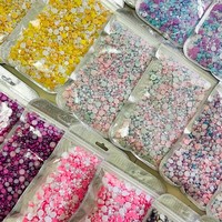Yantuo Demi-perles en résine ABS 3mm-10mm, mélange de couleurs, strass demi-perle, personnalisables pour l'emballage
