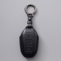 Étui pour clés en cuir de vachette pleine fleur de première qualité, style minimaliste, housse de protection pour Dongfeng Citron C6/C5/C4 L
