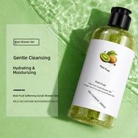 Images Fruit Scrub Douchegel 300ml Rode Kers Kiwi Citroen Body Wash Exfolierende Dieptereiniging Geur Hydraterend Groothandel