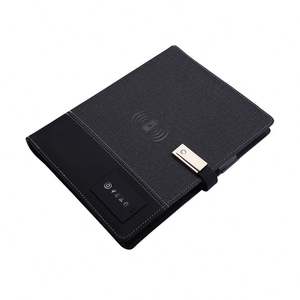 Libreta Creativa A5 para Negocios, con Banco de Energía, Cargador Inalámbrico y Memoria USB de 8G con Logotipo LED, para Regalos Personalizados - Product Image 1