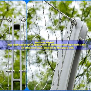 Protector de ventana de malla de cuerda de animales de acero inoxidable flexible y cercado <span class=keywords><strong>para</strong></span> <span class=keywords><strong>mascotas</strong></span> de <span class=keywords><strong>parque</strong></span> de Vida Silvestre directo del proveedor - Product Image 5