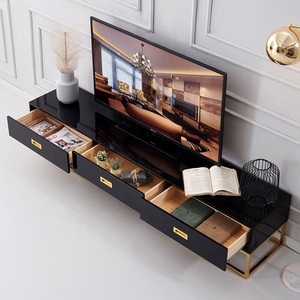 <span class=keywords><strong>Meuble</strong></span> <span class=keywords><strong>TV</strong></span> en bois brillant de conception nouvelle, unité <span class=keywords><strong>TV</strong></span>, mobilier moderne de luxe pour le salon, support <span class=keywords><strong>TV</strong></span> - Product Image 4