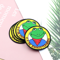 Parches Bordados Personalizados al por Mayor, Ecológicos, con Logotipo de Club, Tejidos en Satén, con Revestimiento Termoadhesivo, Etiquetas para Ropa, Alfabeto, Flores