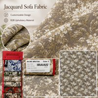 Tissu Jacquard Tissé de Qualité Fiable, Tissu d'Ameublement Jacquard Lourd et Décoratif en Polyester pour Canapé