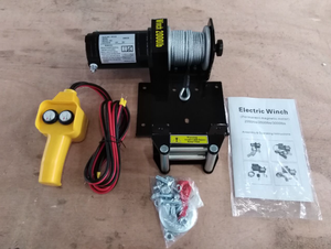 Kit de <span class=keywords><strong>treuil</strong></span> UTV 6000 lb <span class=keywords><strong>Treuil</strong></span> de remorque <span class=keywords><strong>électrique</strong></span> <span class=keywords><strong>12</strong></span> <span class=keywords><strong>volts</strong></span> DC avec <span class=keywords><strong>télécommande</strong></span> sans fil et interrupteur filaire - Product Image 6