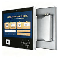 Terminal de libre-service 10,1 pouces avec scanner QR, NFC, RFID et caméra pour l'enregistrement des clients dans les hôtels, les gîtes et les motels