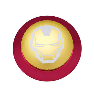 Fábrica al por mayor Rukioo JAQ0050 logotipo personalizado forma de platillo volador Color del arco iris aleación de aluminio encendedores de especias para accesorios - Product Image 5