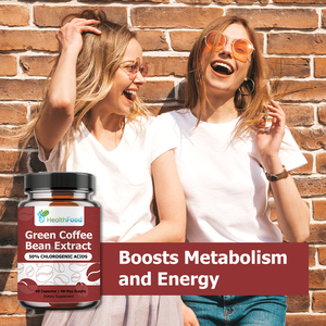 Custom Label Green Coffee Bean Extract Capsules Boosts Metabolism & Promotes Digestive Function <b>Supplement</b> - Product Image 2