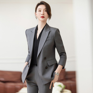 Phụ Nữ Của Anh Phong Cách Đôi Ngực Chuyên Nghiệp Mặc Mùa Thu Mùa Đông Mới Phù Hợp Với Trang Sức Thanh Lịch Chuyên Nghiệp Quản Lý Khách Sạn Ăn Mặc - Product Image 3