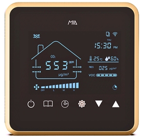 Sistema de Ventilación HVAC Metálico Moderno de Ahorro Energético, Recuperador de Calor HRV Montado en Pared con Controlador Inteligente - Product Image 2