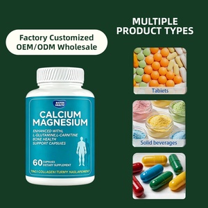 Capsules de calcium et de magnésium OEM ODM, absorption facile, soutien de la densité osseuse, complément minéral pour hommes et femmes - Product Image 4