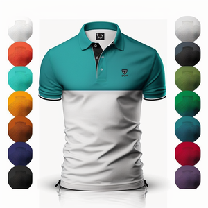 เสื้อโปโลไม่มีลายพิมพ์โลโก้ออกแบบได้ตามต้องการเสื้อโปโลกอล์ฟธรรมดาเสื้อโปโลใช้ได้ทั้งชายและหญิง - Product Image 4