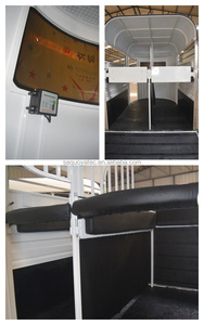 Thailand Costa Rica Pferde anhänger für <span class=keywords><strong>2</strong></span> <span class=keywords><strong>3</strong></span> 4 Pferde Straight Loading Open Sides Trailer - Product Image 6